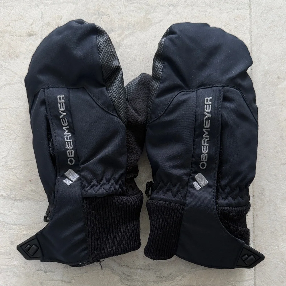 Obermeyer Midnight Black Insulated Mittens